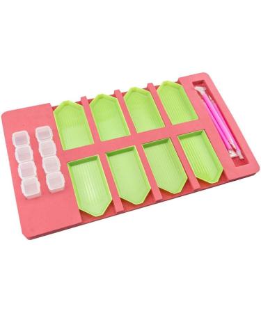 HXYQMMY Diamond Painting Accessories Tray Organizer - 8 Slots Multi-Boat Holder for Square Bead Storage Containers - Ideal Craft Tool Kit for Adults - Buy Online on SooperMarket.com