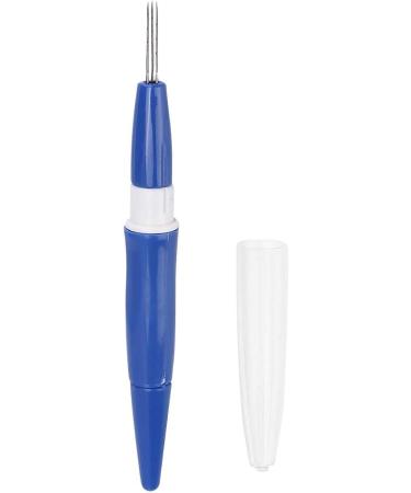 Portable Pen Style Wool Felting Needle Tool with 3 Needles - Blue | DIY Patchwork Craft Tool - Buy Online on SooperMarket.com