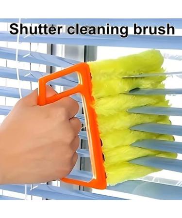 Cleaner Cloth Brushes Louver Curtain Cleaning Brush Vent Blinds Car Window Groove Shutter Duster Air Conditioner Cleaning Tool 1pc Green - Buy Online on SooperMarket.com