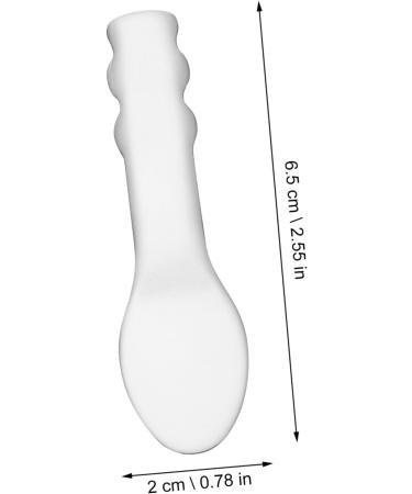 WOFASHPURET Stainless Steel Spoon Facial Cosmetic Spoon Glass Octopus Ornament Anti Wrinkle Eye Cream Mini Spoons Mini Scoops Clay Blenders Facial Cream Spoons Make up Baby Scraper 6.5x2x0.2cm Silver - Buy Online on SooperMarket.com