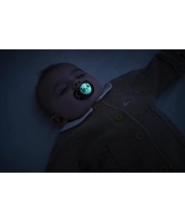 Tigex Smart Night Pacifiers 2-Pack | Luminous for 18+ Months | International Shipping Available - Buy Online on SooperMarket.com