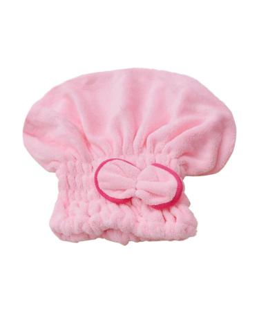 HAPINARY Elastic Shower Quick Dry Head Turbans Shower Cap for Microfiber Washcloth Turbans for Women Hair Ties Shower Head Towel Microfiber Hair Drying Cap Pink Women's Cute Hijab Pink medium
