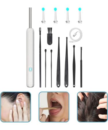 Ear Wax Removal Kit with Camera for Phones - Ear Cleaner Tools Set - White - Buy Online on SooperMarket.com