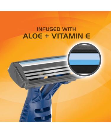BIC Comfort 3 Men's Disposable Razors - 3 Blade for Ultra-Soothing Shave - 24 Piece Set - Buy Online on SooperMarket.com