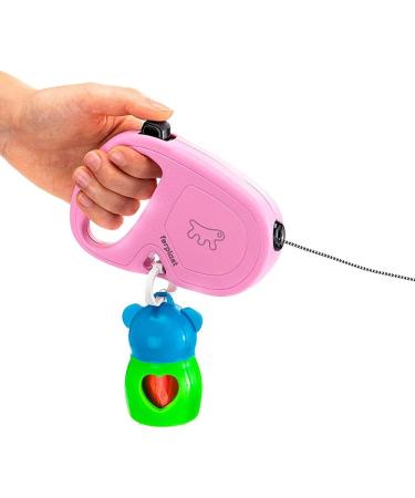 Ferplast Flippy One Dog Leash - Roller Leash for Small Dogs Up to 12 kg 4.5 m Cord One-Button Lock Purple & Pink | International Shipping - Buy Online on SooperMarket.com
