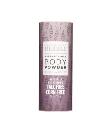 Body Powder, Talc Free Powder for Women, Talcum Powder, Blissful Earth Scent, Essential Oils Lavender, Vetiver and Clary Sage, Cornstarch Free, Bath Powder, Oras Amazing Herbal