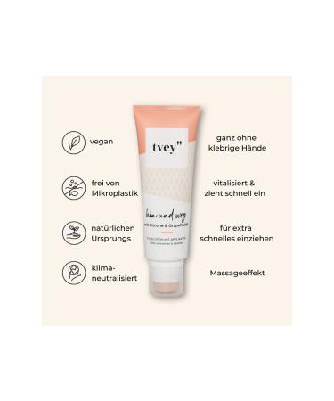 Revitalize Dry Feet with Tvey Foot Cream | Nourishing Urea & Citrus Lotion | Vegan & Sticky-Free Care | 75ml Made in Germany - Buy Online on SooperMarket.com