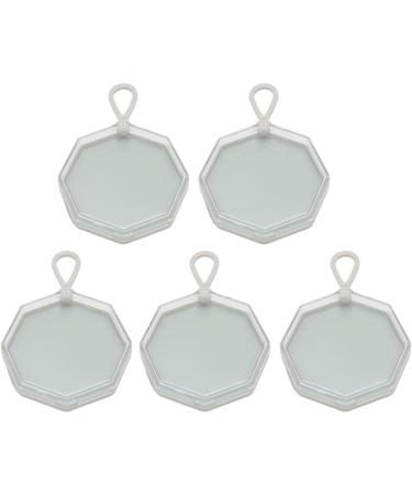 Makeup Puff Box Safe Powder Puff Storage Box Gray Portable Octagonal Dustproof for Powder Rooms for Beads - Buy Online on SooperMarket.com