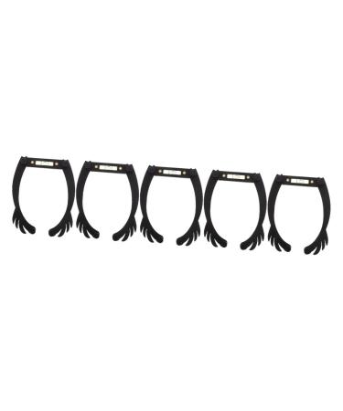 Beavorty 5pcs eye brow shaping kit white eyebrow ruler mapping level ruler eyebrow line aluminum alloy