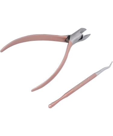 Verdant Touch Toenail Lifter Stainless Steel Toenail Nippers and Lifter Set Professional Ingrown Nail Pedicure Tools Rose Gold for Precision Nail Care - Buy Online on SooperMarket.com