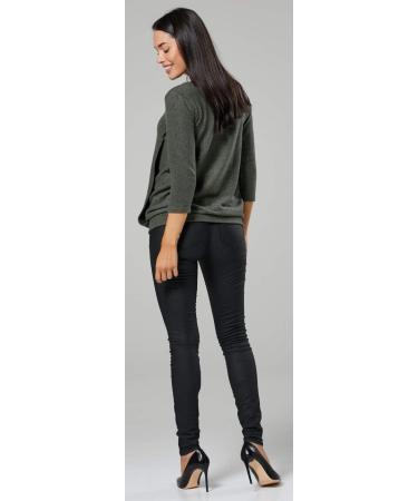 Happy Mama Maternity Nursing Striped Jumper Top 16-18 Khaki Melange - Buy Online on SooperMarket.com