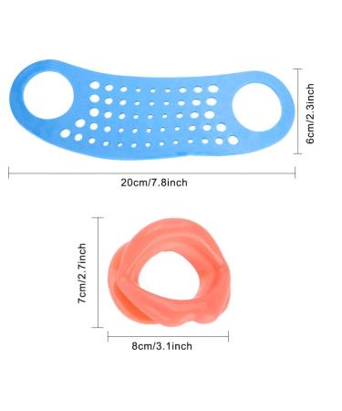 V Shape Face Lifting Mask - Double Chin Reducer & Facial Tightening Band | Slimming Silicone Lip Exerciser - Buy Online on SooperMarket.com