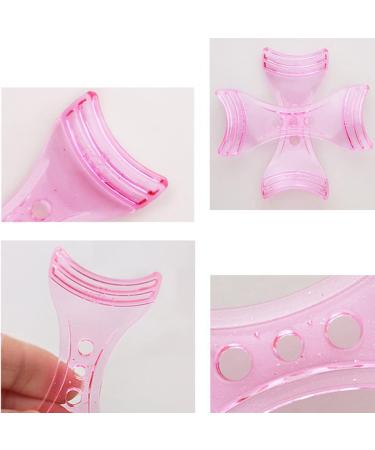 KALLORY 3 in 1 Mascara Applicator Tool - Upper & Lower Eye Lash Guard, Plastic Helper Guide for Makeup - Pink - Buy Online on SooperMarket.com