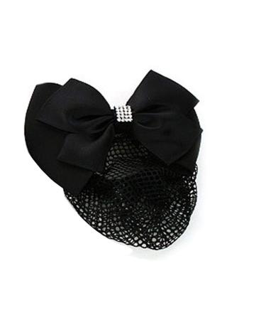 Women Hair Clip Hair Bun Cover Barrettes Net Snood Hairnet Lace Bow Decor Hair Clip Hairnet