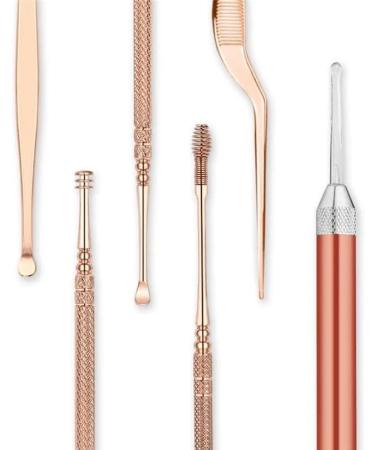 Portable Ear Cleaner Stainless Steel Ear Spoon Set Stainless Steel Ear Wax Remover Reusable Stainless Steel Ear Wax Remover Set Ear Wax Easily Removed Ideal for Personal and Home Use Gold - Buy Online on SooperMarket.com