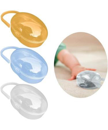 Beito 3pcs BPA-Free Pacifier Holder Case - Baby-Resistant Storage Box for Soothers & Supplies - Buy Online on SooperMarket.com