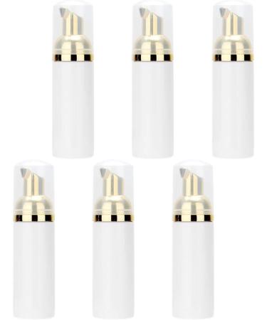 Plastic Airless Pump Bottles Refillable Lottion Bottle Soap Dispenser for Travel 6PCS(Gold) - Buy Online on SooperMarket.com