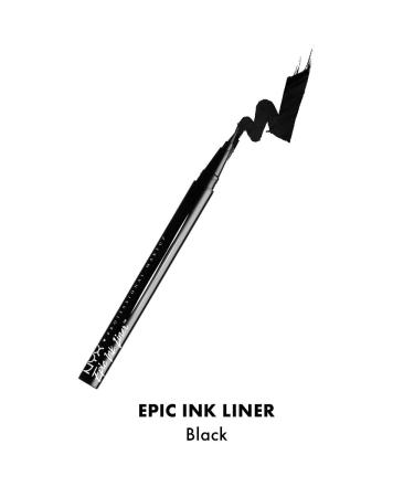 NYX Epic Ink Liner - Waterproof Black Liquid Eyeliner for Precision & Long-lasting Wear - Buy Online on SooperMarket.com