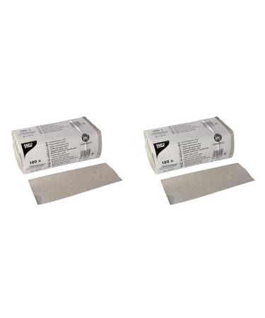 Papstar 180 sheets of towel paper 31 cm x 25 cm natural C-fold 1-ply 84821 (pack of 2) 10 x 25 x 12 cm (pack of 2)