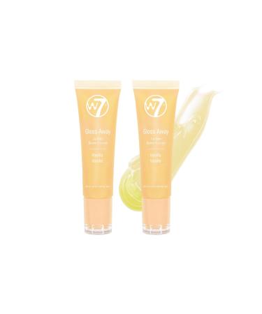 W7 Gloss Away Lip Balm - 2Pcs - Nourishing Lip Balm Formula With Shea Butter - Vanilla