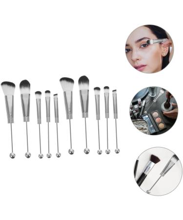 Gogogmee 2 Sets Metal Handle Makeup Brush Brow Brush Eye Shadow Eyeshadow Brush Make up Oblique Head Beaded - Buy Online on SooperMarket.com