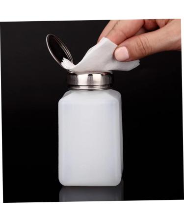 1PC 200ML Push Down Dispenser Press Pumping Dispenser Nail Polish Remover Empty Bottle Alcohol Liquid Press Pumping Dispenser One Touch Metal Liquid Dispenser For Nail Art - Buy Online on SooperMarket.com