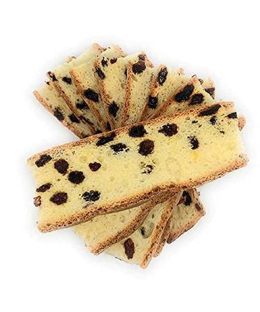Dijas Natural Foods Crunchy Fat Free Biscotti Cookie - All Natural & Preservative Free - Low Calorie Snack (5oz, Raisin Almond) - Buy Online on SooperMarket.com
