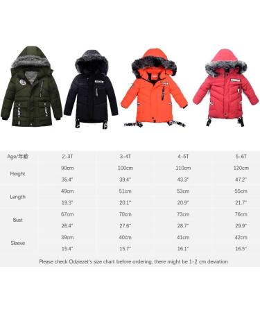 Odziezet Baby Boy Hooded Down Coat | Kids Puffer Jacket | Winter Outerwear | Black | 4-5 Years - Buy Online on SooperMarket.com