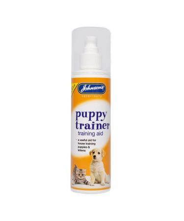 Johnsons Puppy & Kitten House Training Pump Spray 150ml WHITE