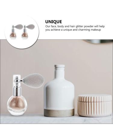 KALLORY 2pcs Glitter Spray Mist Bottles for Hair Body & Face Perfect Makeup Accessories for Highlighter & Fragrance | International Shipping Available - Buy Online on SooperMarket.com