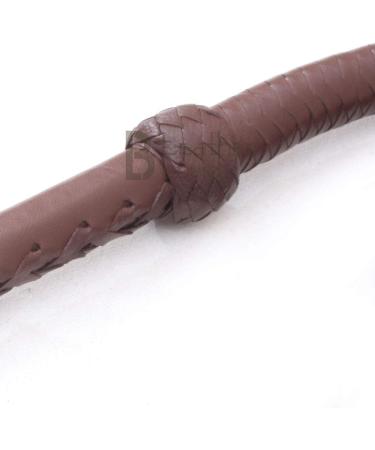 Indiana Jones Style 8 Foot & 10 Foot Dark Brown Leather Bullwhip 8 Strands Real Cowhide Leather Bull Whip 8 Feet - Buy Online on SooperMarket.com