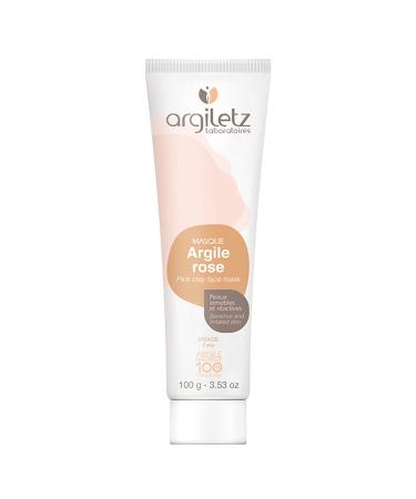 Argiletz pink clay face mask for sensitive skin 100g / 3.53 fl.oz. 100% sourced and produced in France. Finest grade of clay.