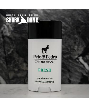 Pete & Pedro FRESH Deodorant 2.65 oz & REBEL Eau de Parfum 3.4 oz Combo - Natural Aluminum-Free Deodorant for Long-Lasting Freshness | Bold Citrus & Woody Fragrance for a Lasting Impression - Buy Online on SooperMarket.com