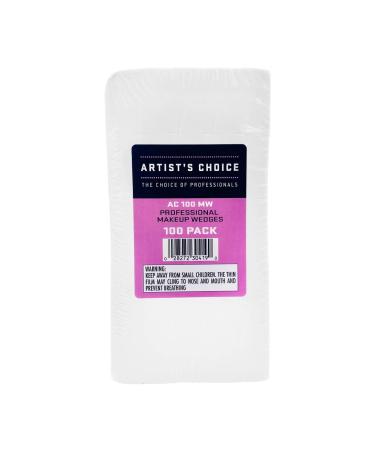 Artist's Choice Makeup Sponge Mini Applicator Wedges - 100 Pack, Latex-Free for Foundation, Blush, Eye Shadow - Crisp Edges for Control and Effortless Blending - Sanitary Single-Use Option - Buy Online on SooperMarket.com