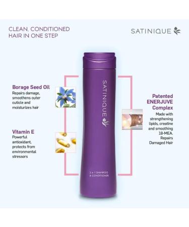 Avoka Naturals Satinique 2-in-1 Shampoo & Conditioner 250ml | Hydrating Hair Care - Buy Online on SooperMarket.com