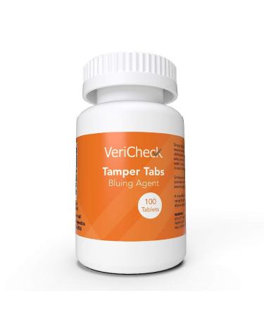 Tamper Tabs - 100 Tablets - Toilet Bluing Dye for Drug Testing - Eliminate Substitution Dilution and Adulteration CLIA-waived