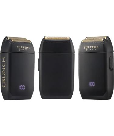 Supreme Trimmer Crunch Mens Foil Shaver STF602 | 150 Min Run Time | Waterproof Electric Razor for Short Hair & Stubble - Perfect for Barbers | Black - Buy Online on SooperMarket.com