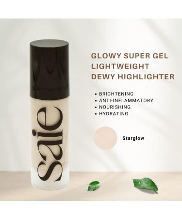Saie Glowy Super Gel Mini - Starglow (0.5 oz) | Lightweight Hydrating Gel for Radiant Skin - Buy Online on SooperMarket.com