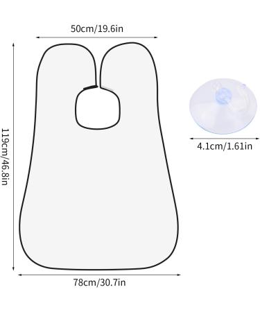Catime Beard Shave Apron - 2-Pack Waterproof Cloaks for Men | Black & White Razor Gifts - Buy Online on SooperMarket.com