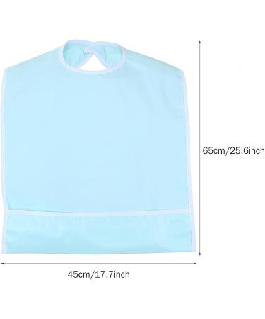 Adult Bibs Waterproof Adult Elder Mealtime Bib Clothes Clothing Protector Dining Aid a Perfect Item for the Adult and the Elder Who Lack Ability to Have Meal Reusable(Light green) - Buy Online on SooperMarket.com