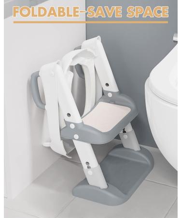 NAPEI Potty Training seat with Step Stool Ladder Potty Training Toilet for Kids Boys Girls Toddlers-Comfortable Safe Potty Seat Potty Chair with Anti-Slip Pads Ladder Splash Guard and Safety Handles - Buy Online on SooperMarket.com