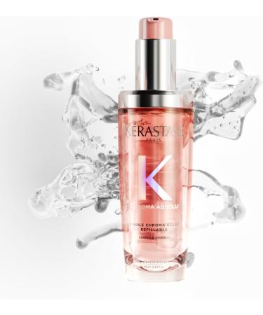 K rastase Chroma Absolu High Shine Hair Oil for Damaged Colour-Treated Hair Lightweight Formula with Lactic Acid Huile Chroma clat Refillable Bottle 75ml - Buy Online on SooperMarket.com