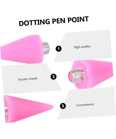 Healeved 6 Pcs Wax Head Rhinestone Dotting Pen Tips Nail Picker Replacement Tips Rhinestones Picker Tips Point Drill Pen Tip Rhinestone Picker Head Manicure Tools Nail Art Tool Pink Acrylic - Buy Online on SooperMarket.com