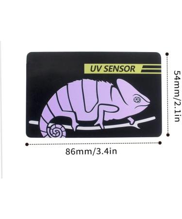 Dongker UV Test Card - 2/4 Pack Reptile UVB Sensor Easy Transport 500x Reusable for Accurate UV Testing - Buy Online on SooperMarket.com
