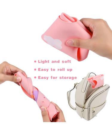 Vicloon Silicone Baby Bib 2PCS Baby Weaning Bibs Waterproof Baby Feeding Bibs Adjustable with Wide Food Catcher Pocket Unisex Toddler Bibs (Pink-Grey) - Buy Online on SooperMarket.com