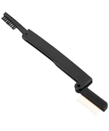 NOLITOY Folding Eyelash Comb Lash Separator Brow Brush Dual Sided Lash Mascara Applicator for Women