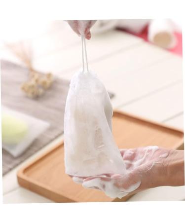BELLIFFY 100 Pcs Soap Foam Net Foaming Nets Bar Soap Saver Pouch Foam Exfoliating White or - Buy Online on SooperMarket.com