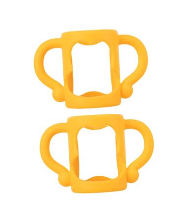 Ibasenice 8 STK bottle handle bottle holder water bottle with handle Dr.Brown bottles handle handles handles travel utensils for baby aircraft child feed pebbles handle 10.7x7cmx4pcs orangeex4stk