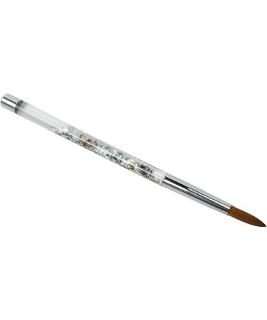 Fivetwofive 2Pc Rose Gold Kolinsky Sable Acrylic Nail Brush with Liquid Flow Glitter Nail Art Brush for Nail Art Tool 12 - Buy Online on SooperMarket.com