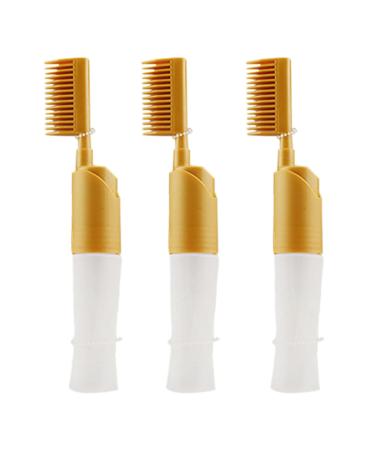 jklashfi 3X Hair Dyeing Comb Hair Dyeing Brush with Bottle DIY Combing Salon Dyeing Baking Oil Brush Hair Dye Tool